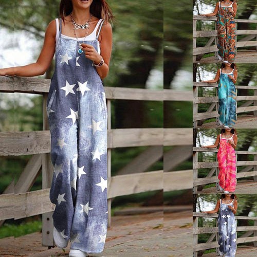 Damen Maxikleid mit verspieltem Ethno-Muster und breiten Trägern EB