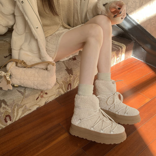 Damen Winterboots mit kuscheligem Innenfutter und rutschfester Sohle EB