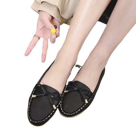 Damen Mokassins mit elegantem Schleifenelement und bequemer Innensohle EB
