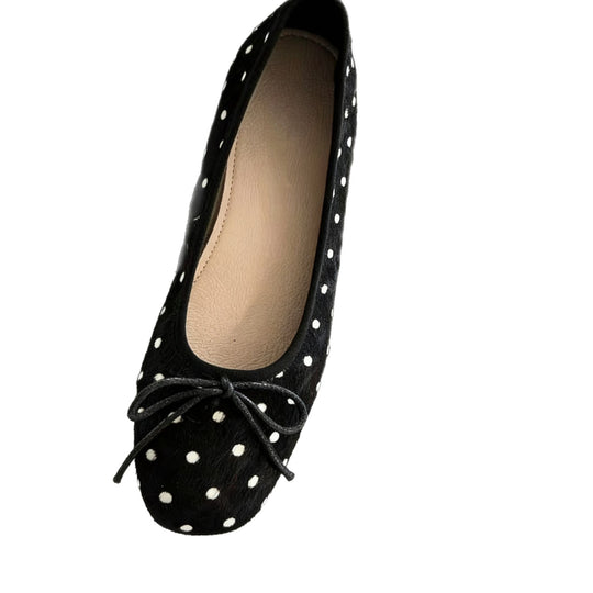 Damen Ballerinas mit dekorativem Punkten und charmantem Schleifenakzent EB