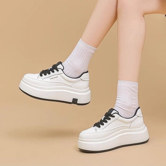Damen Chunky Sneakers mit hohem Plateau und strapazierfähiger Verarbeitung EB
