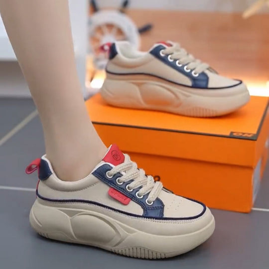 Damen Sportliche Sneakers mit dicker Sohle und komfortablem Obermaterial EB