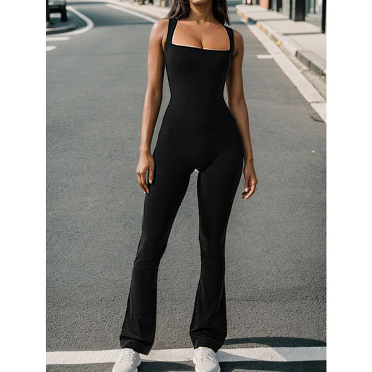 Damen Fitness-Jumpsuit mit figurbetontem Schnitt EB