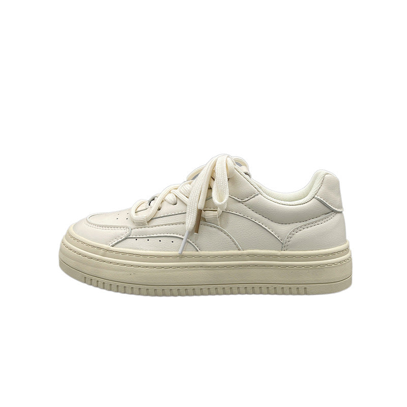 Damen Plattform Sneakers mit zeitlosem Design und dämpfender Sohle EB