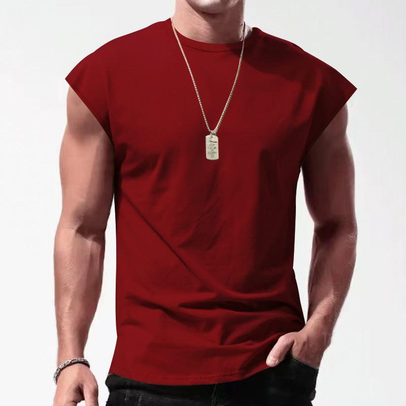 Herren Ärmelloses Sportshirt aus atmungsaktivem Material mit stylischem Design EB