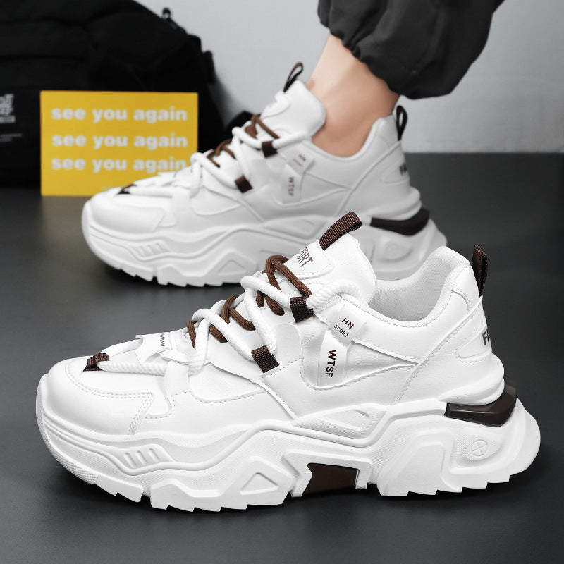 Damen Chunky Sneakers mit rutschfester Sohle und atmungsaktiver Mesh-Oberfläche EB