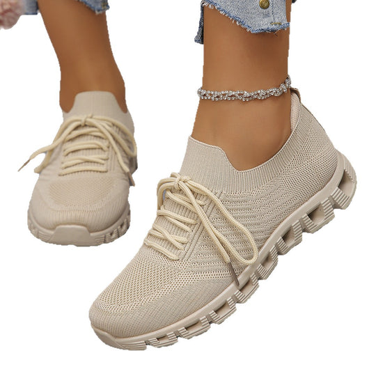 Damen Ultraleichte Sport-Sneaker mit atmungsaktiver Strickoberfläche EB