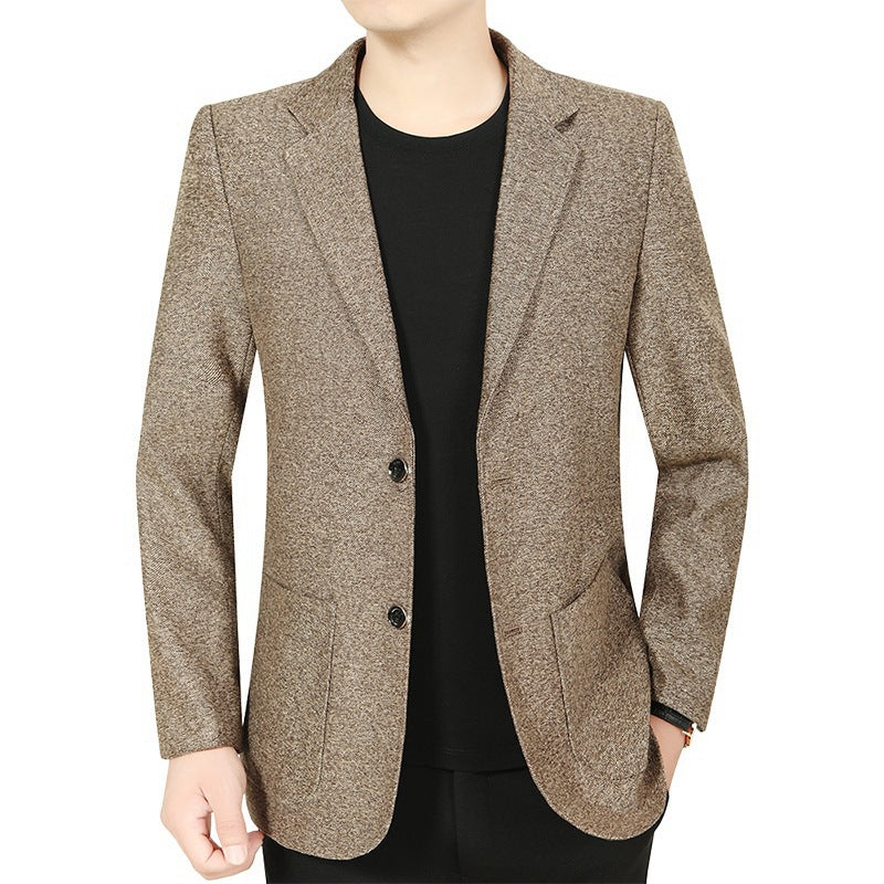 Herren Glencheck-Sakko Slim Fit aus Wollmischung mit dezentem Overcheck EB