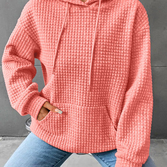 Damen Kapuzensweatshirt mit strukturiertem Design EB