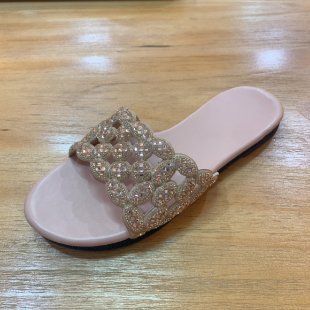 Damen elegante Riemchen-Sandalen mit funkelnden Schmuckelementen EB