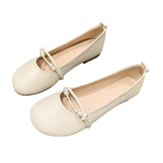 Damen Ballerinas mit eleganter Perlenapplikation und komfortablem Fußbett EB
