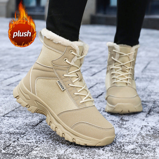 Damen gefütterte Winterstiefel mit rutschfester Profilsohle und komfortablem Innenfutter EB