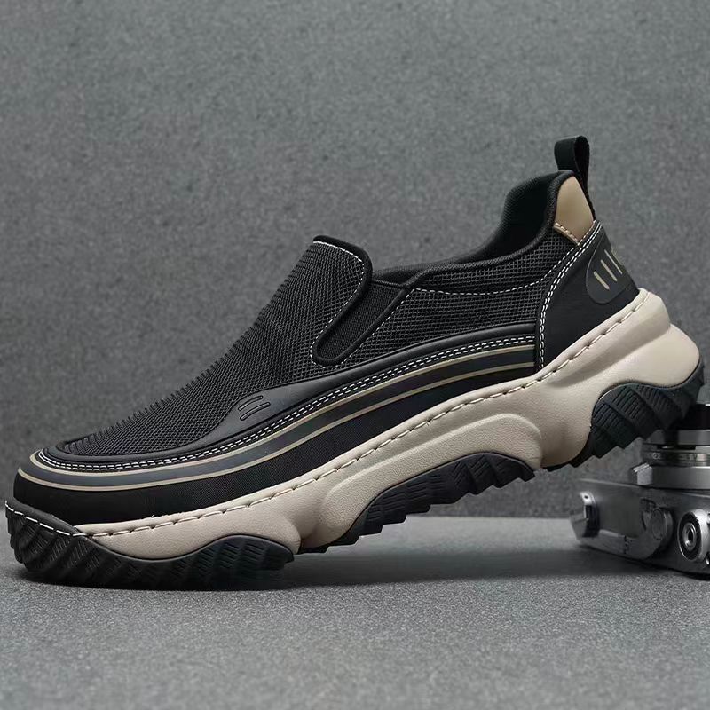 Damen Slip-On Sneakers mit atmungsaktivem Obermaterial und rutschfester Sohle EB
