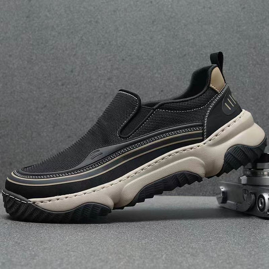 Damen Slip-On Sneakers mit atmungsaktivem Obermaterial und rutschfester Sohle EB