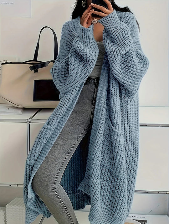 Damen Strickmantel im Oversized-Stil EB