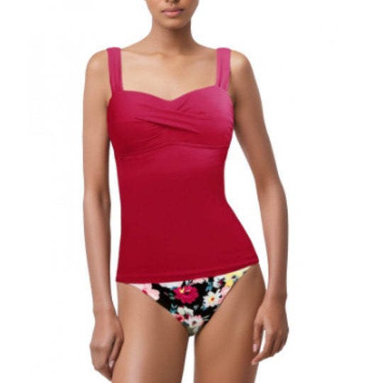 Damen Einteiler-Badeanzug mit modischem Wickel-Design EB