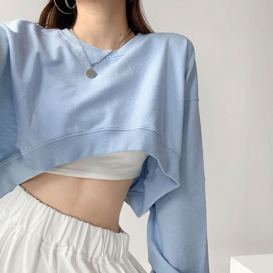 Damen Cropped Sweatshirt EB
