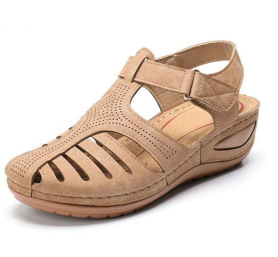 Damen Bequeme Sohle Sandalen mit verstellbarem Riemen und Luftlöchern EB