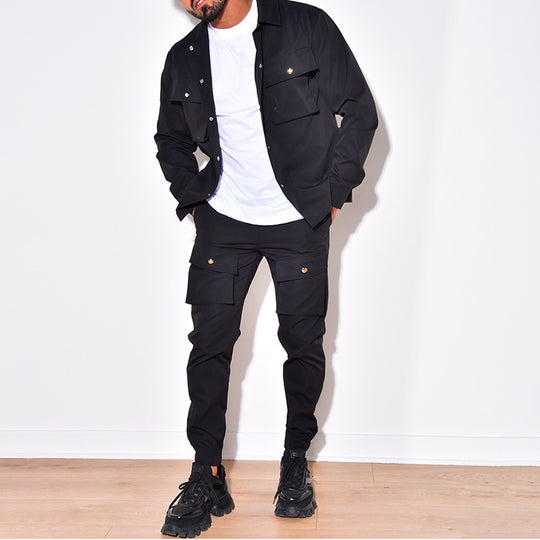 Herren Cargo-Jacke mit praktischen Taschen EB