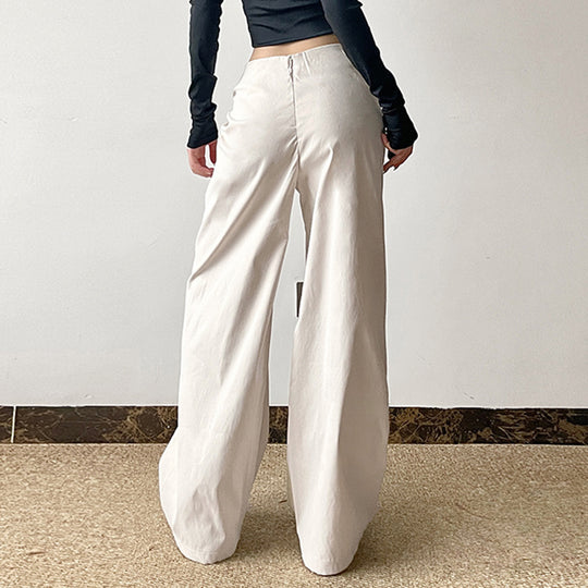 Damen elegante Palazzo-Hose mit raffinierter Drapierung EB