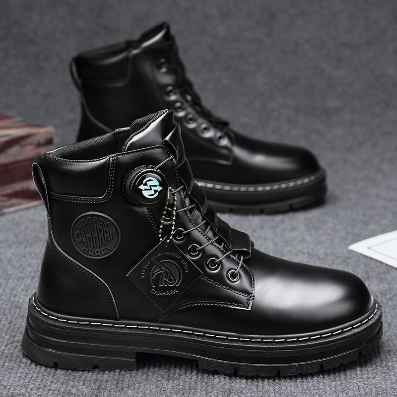 Herren robuste Schnürboots mit rutschfester Sohle und wasserabweisendem Obermaterial EB