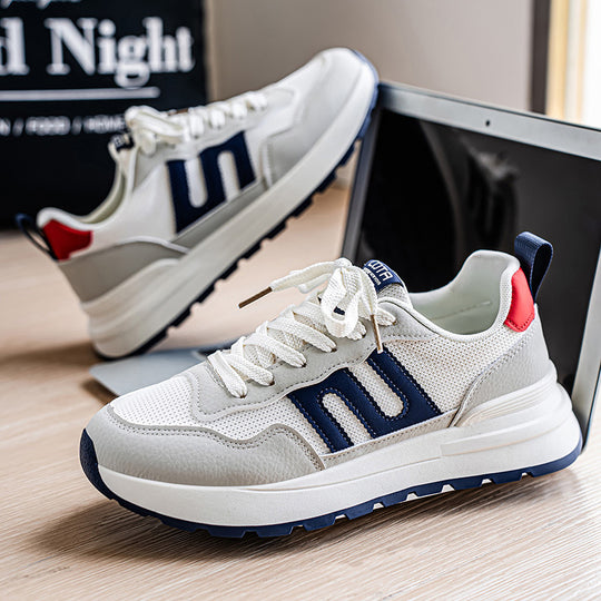 Damen Sportliche Sneakers mit atmungsaktiver Materialkombination und ergonomischer Dämpfung EB