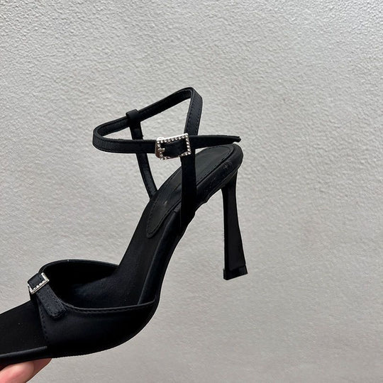 Damen elegante Slingback High Heels mit verstellbarem Riemendesign EB