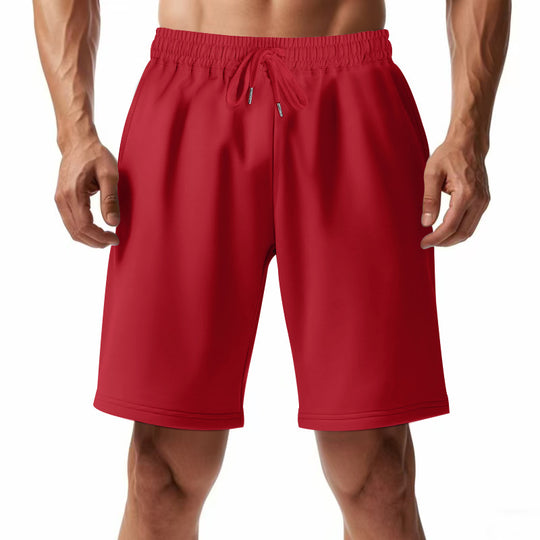 Herren Sportliche kurze Laufshorts mit elastischem Bund und praktischem Kordelzug EB