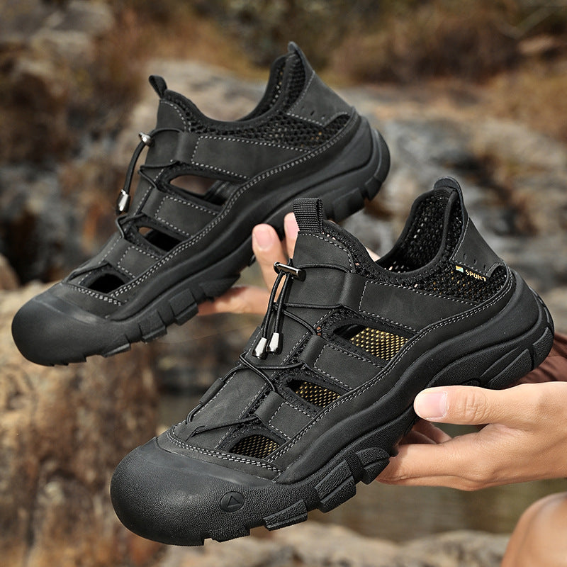 Herren Sportliche Wasserschuhe mit rutschfester Sohle und atmungsaktivem Obermaterial EB