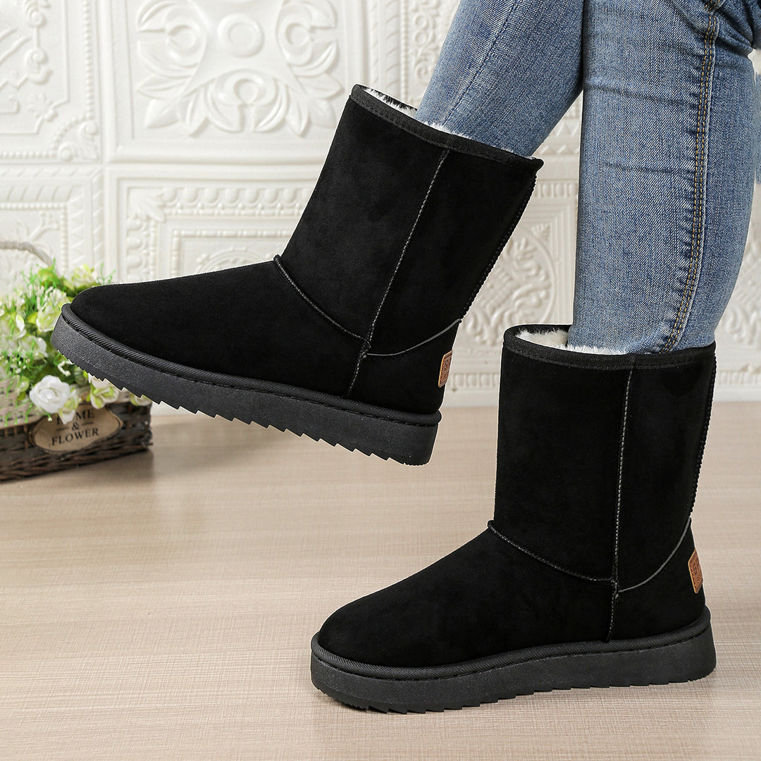 Damen Kuschelige Winterstiefel mit weichem Futter EB