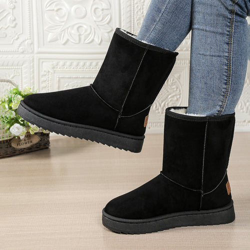 Damen Kuschelige Winterstiefel mit weichem Futter EB