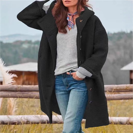 Damen Oversize Wollmantel EB