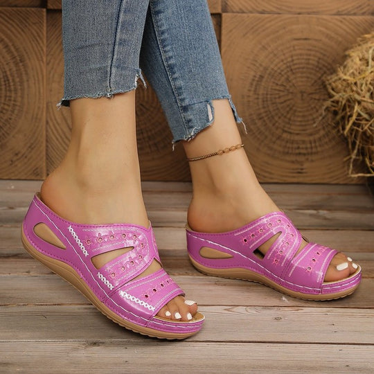 Damen Komfortable Sommerschuhe mit atmungsaktivem Obermaterial und effizienter Fußbettung EB