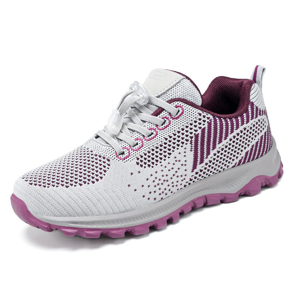Damen Sportliche Laufschuhe mit atmungsaktivem Strickdesign und flexibler Sohle EB