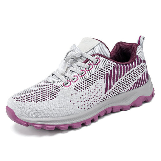 Damen Sportliche Laufschuhe mit atmungsaktivem Strickdesign und flexibler Sohle EB