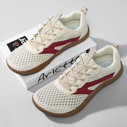 Damen Sportliche Atmungsaktive Sneakers mit flexiblem Obermaterial EB