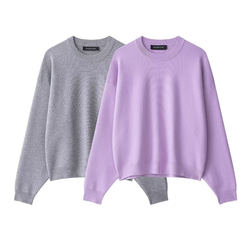 Damen lässiger Oversized Pullover EB