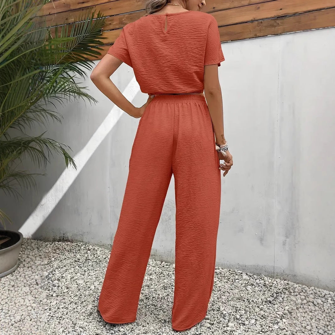Damen lässiges Two-Piece Lounge-Set EB