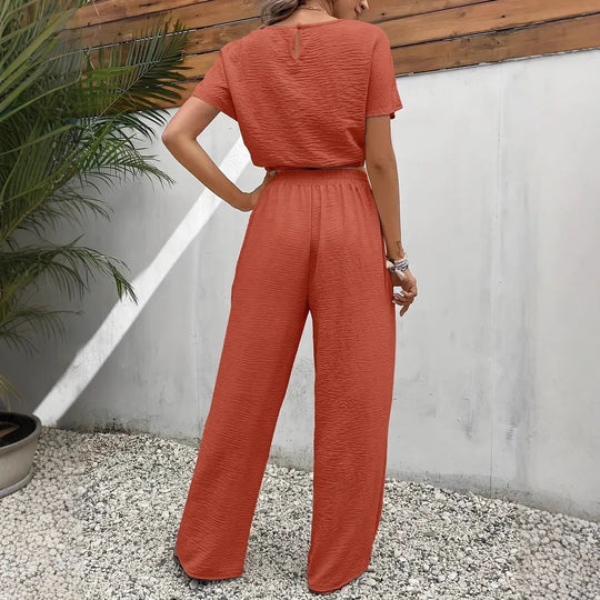 Damen lässiges Two-Piece Lounge-Set EB