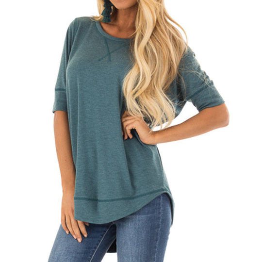 Damen T-Shirt mit modernem Leopardenmuster und lockerer Passform EB
