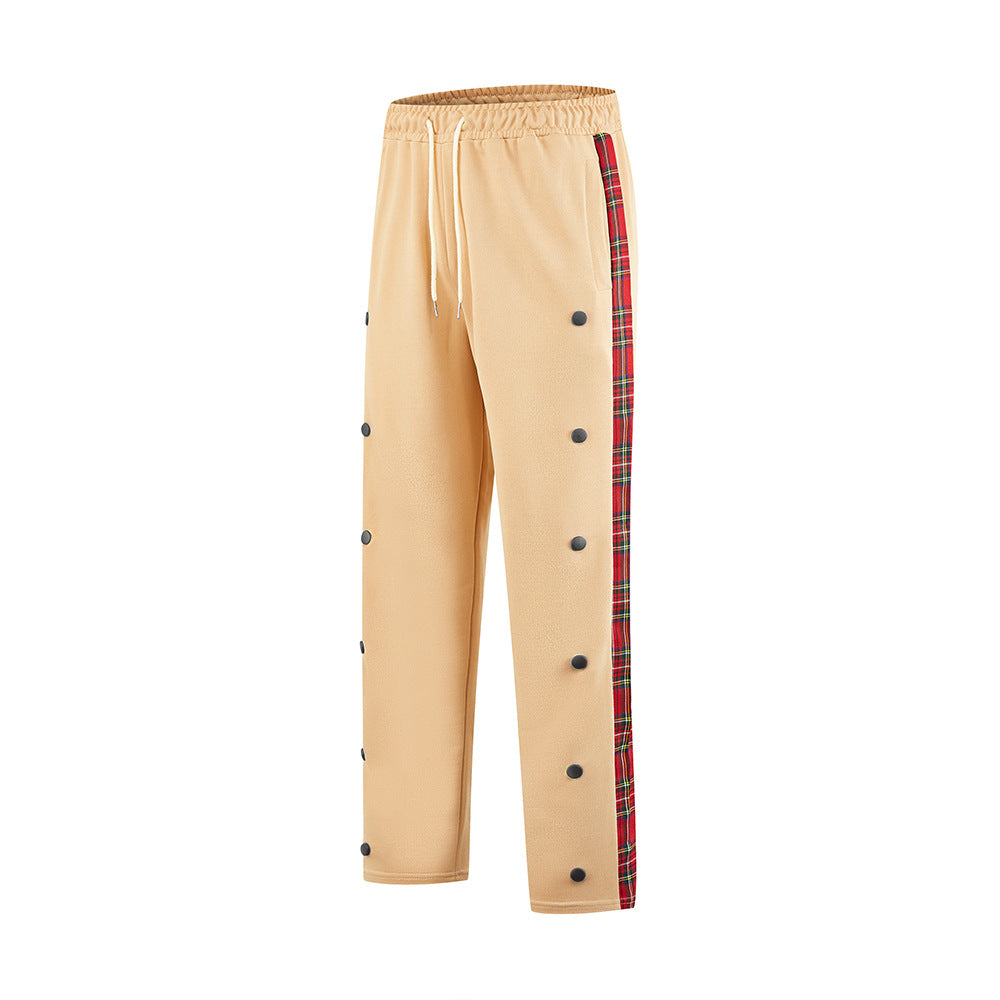 Herren Sportliche Jogginghose mit Druckknopf-Design und elastischem Bund EB