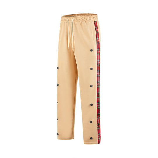 Herren Sportliche Jogginghose mit Druckknopf-Design und elastischem Bund EB