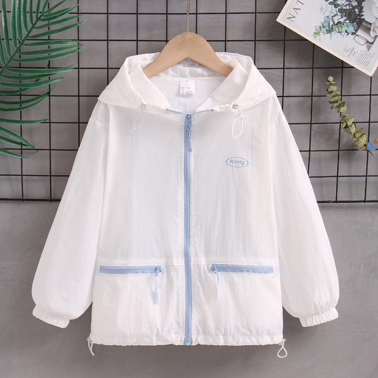 Damen nan ultraleichte Kapuzen-Windjacke mit Reißverschlusstaschen R&B