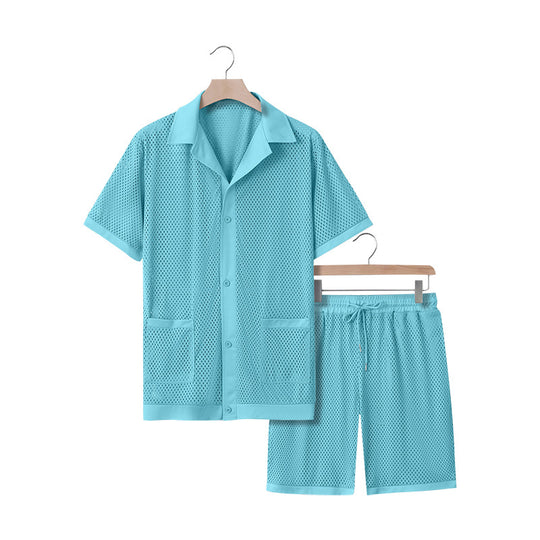 Damen luftiges Freizeitanzug-Set aus Mesh EB