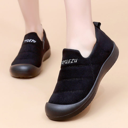 Damen Elegante Slip-On Schuhe mit atmungsaktivem Obermaterial und rutschfester Sohle EB