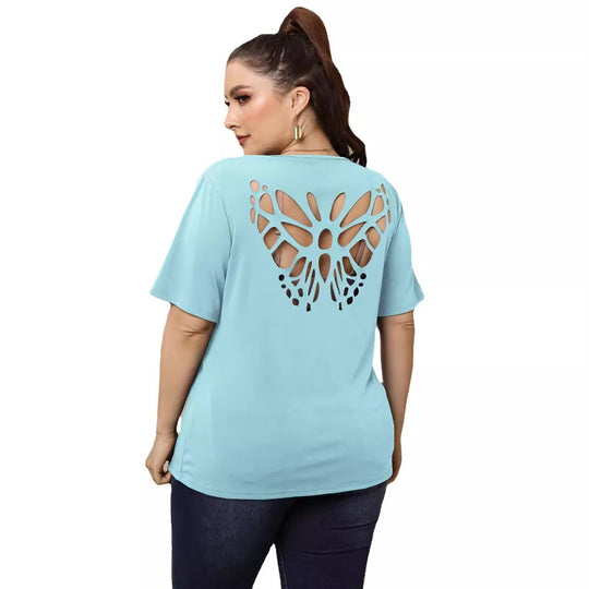 Damen modisches Basic T-Shirt EB