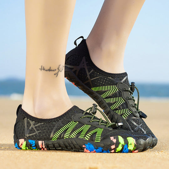Damen Wassersportschuhe mit elastischem Schnellschnürsystem und rutschfester Sohle EB