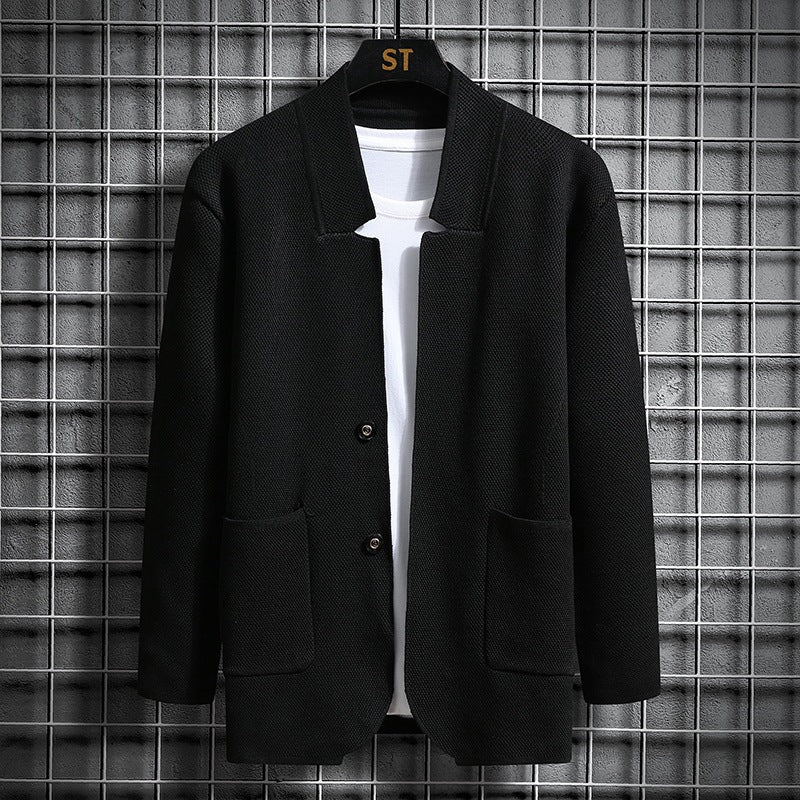 Damen elegante Jacke mit strukturiertem Design und praktischen Taschen EB