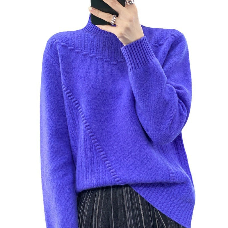 Damen Eleganter und bequemer Strickpullover mit einzigartigem Design EB