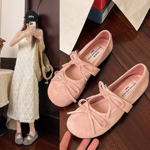 Damen Ballerinas mit elegantem Schleifendetail und komfortabler Polsterung EB